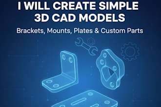 create simple 3d cad models for custom parts