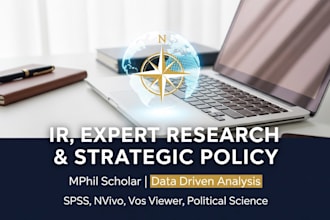 conduct expert political science and ir research