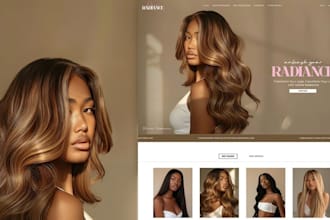design wix hair extension website wix hair store beauty ecommerce website
