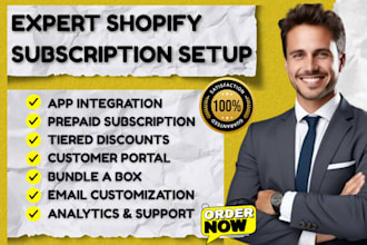 setup shopify subscription appstle seal kaching subi joy recharge recurringo eca