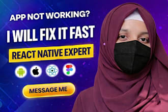 fix react native bugs, errors, crashes, UI issues