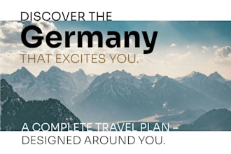 create a personalized germany travel itinerary and plan