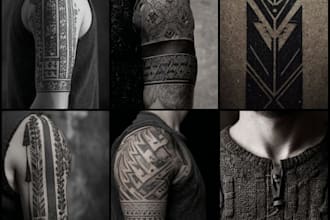 design a custom tribal tattoo and ornamental prints