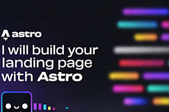 build your landing page with astro