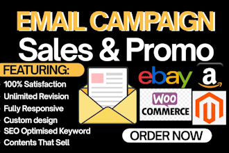 do email campaign for sales ads and promo