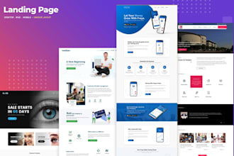 design professional website UI UX with modern clean layout