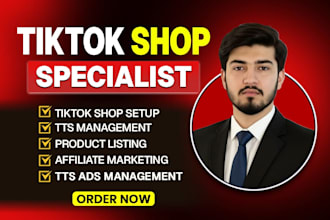 tiktok shop setup, optimization, and management service
