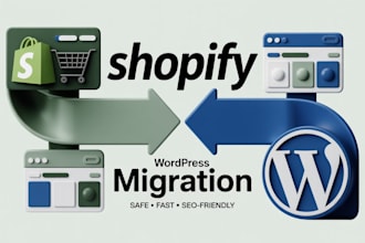 migrate wix to shopify, wordpress to shopify, woocommerce to shopify migration