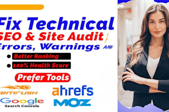 perform a full technical SEO audit with actionable fixes