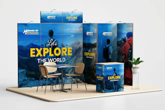 do exhibition booth, trade show banner