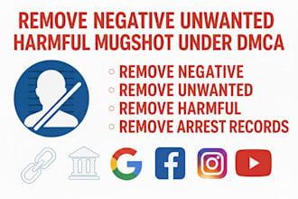 remove mugshot delete negative articles court cases deindex bad search on google