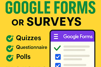 create google form or jotform in 2 hours