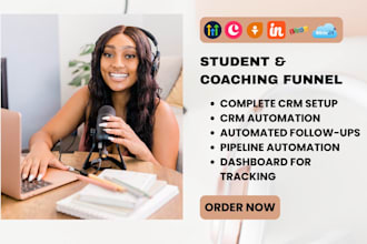 student and coaching funnels with ghl copper insightly bitrix24 zoho freshsales