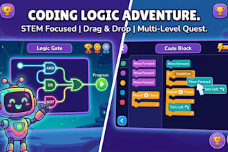 build a gamified coding logic adventure for kids and teens
