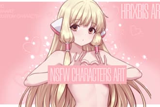 draw nsfw anime art, fanart, illustration, sketch
