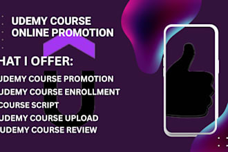 promote udemy course online course marketing thinkfic to boost sales