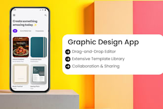 create a graphic design and content creation app like canva
