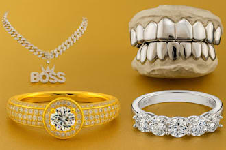 custom grillz design, 3d cad modelling sliver gold diamond  iced grillz stl