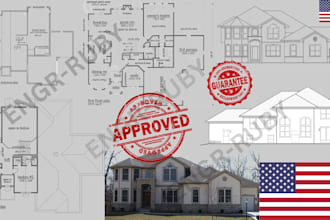 provide licensed architect stamped architectural plans for city permit approval