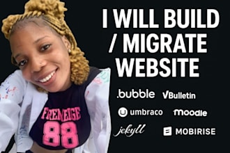 develop bubble vbulletin django umbraco moodle jekyll mobirise website migration