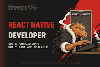 provide a cross platform mobile app development with react native