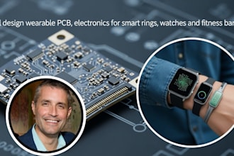 design wearable pcb, electronics for smart ring, watches and fitness bands