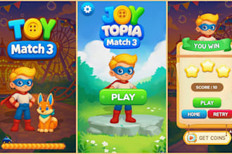 create visually impressive 2d game graphics  user interfaces