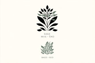 design a unique botanical boho logo