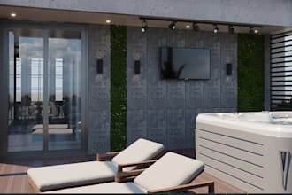 refurnish 3d exterior design, landscape rendering, facade rendering, cgi render