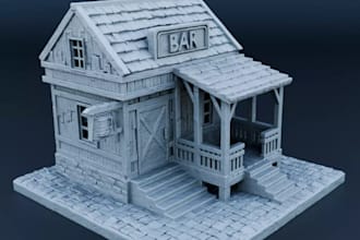 design 3d castle miniature,terrain environments,medieval terrain,fantasy terrain