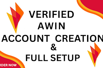 create a verified awin affiliate account and set it up