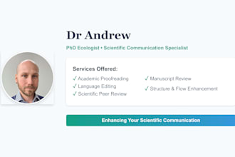 proofread and review research papers, theses, and academic text