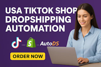setup high converting USA tiktok shop dropship automation with shopify autods