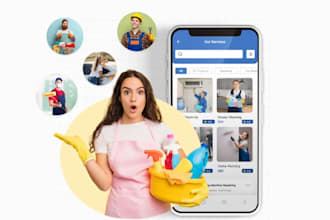develop handyman app, home service app, cleaning app, lawnman app, electrical