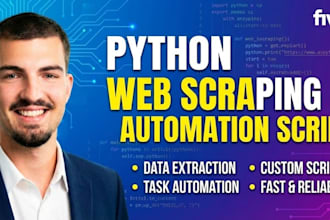 write a python web scraping and automation script