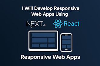 develop responsive web apps using next js and reactjs