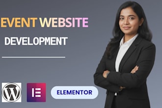 build a pro elementor event website