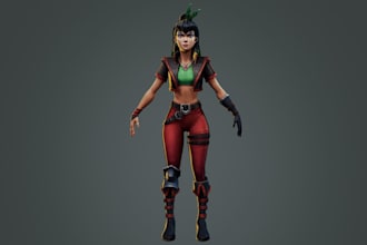 be 3d video game modeler, stylized 3d character,rig3d for unity,facial arkit rig