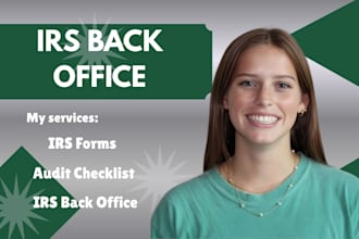 handle your irs forms, irs back office, irs taxes as your accountant