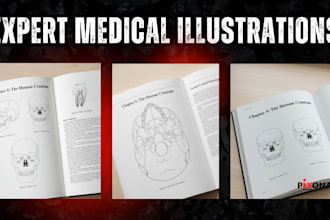 draw vector anatomy illustrations