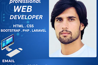 built custom website as full stack developer , website developer