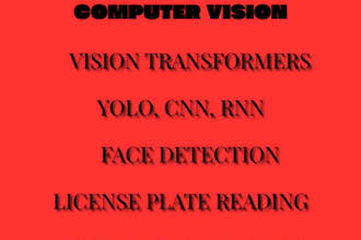 build custom computer vision models using yolo, CNN, and transformers