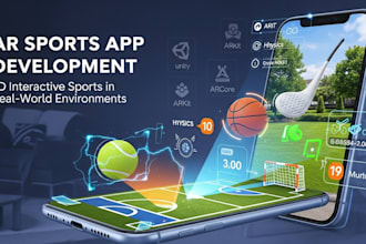 create ar mini sports app with interactive 3d gameplay