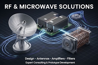 design microwave and rf antennas, amplifiers and filters
