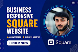 develop professional square website, square online store