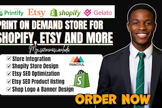do etsy shop shopify store set up your pod store on amazon, redbubble, gelato