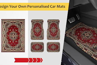 design your own personalised car mats patterned
