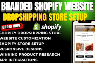 help you launch a branded shopify dropshipping store with winning products