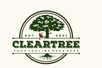 do modern tree logo design
