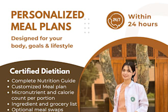help you manage weight with a custom diet plan